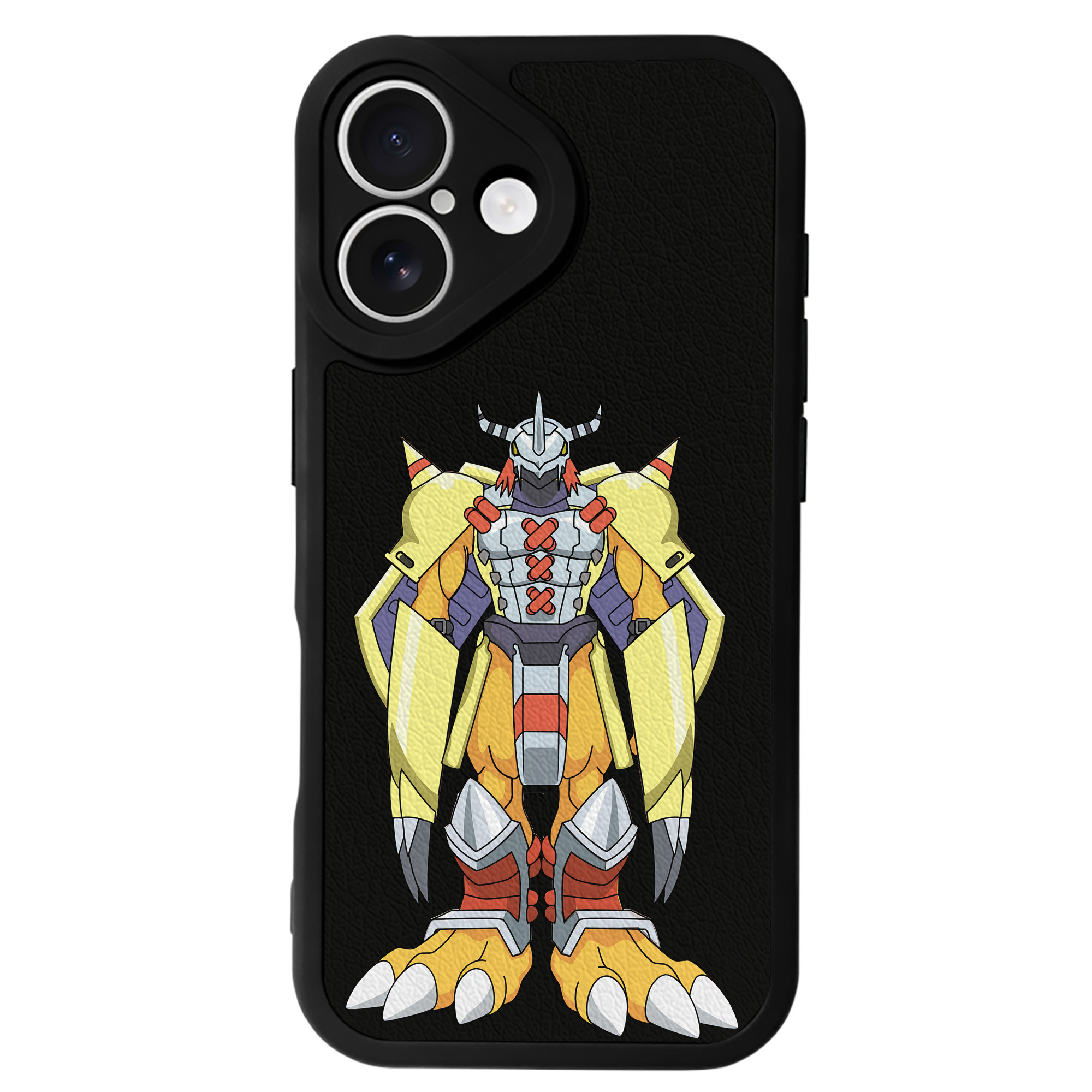 （画像用） Digimon デジタルモンスター/デジモン 【iPhone 16シリーズ対応】シリコンスマホケース（レザー調） 材質：シリコン